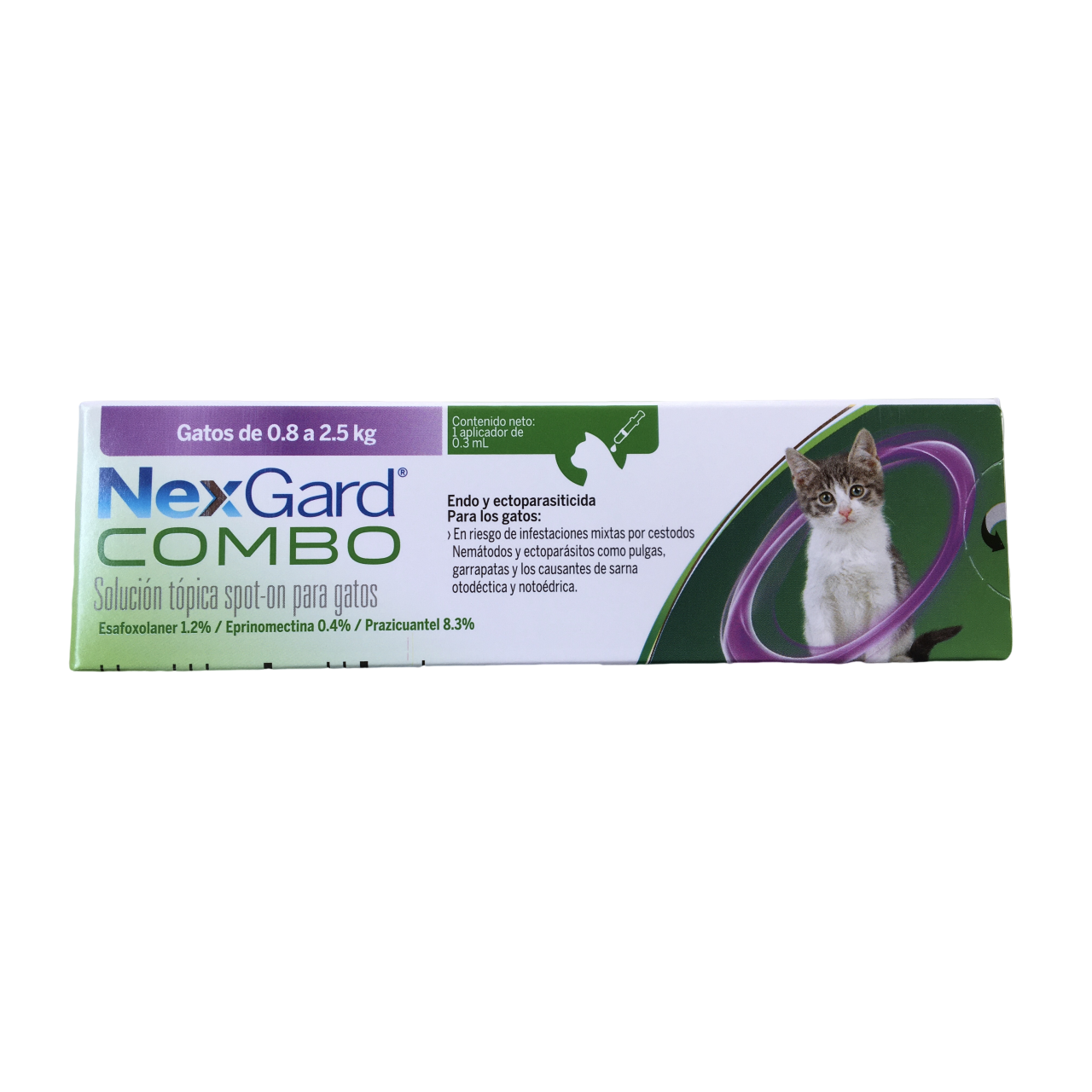 Nexgard Combo Gato S 0.8 - 2.5 Kg Pipeta Nexgard Combo Gato S 0.8 - 2.5 Kg Pipeta